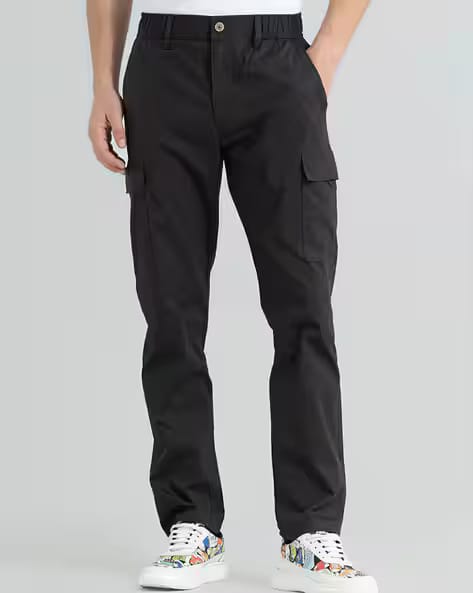 SNITCH Men Relaxed Fit Cargo Pants AJIO sale