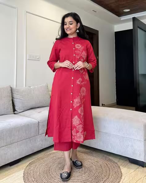 ANNI DESIGNER Women Straight Kurta Set AJIO sale