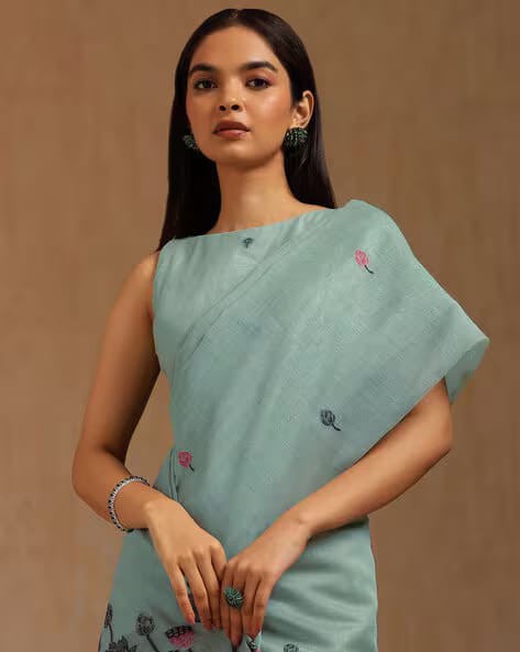 SOCH Women Chanderi Floral Print Saree AJIO sale