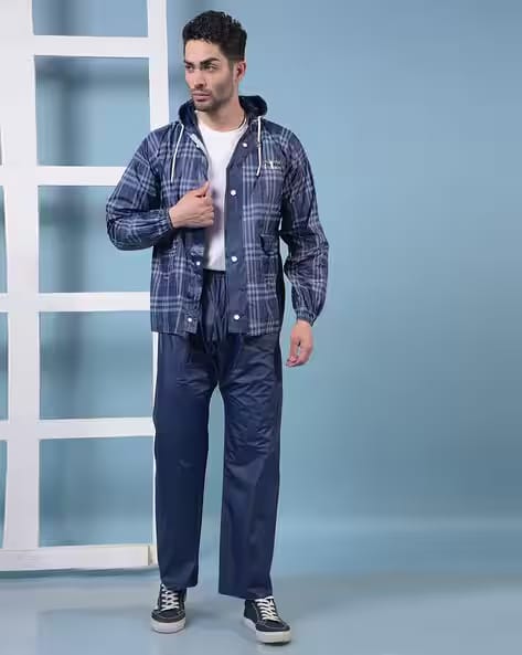 Dollar Men Relaxed Fit Waterproof Raincoat AJIO sale