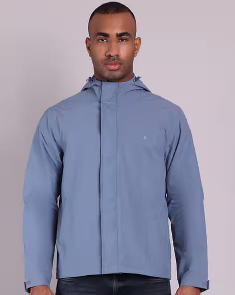 House Of Vedas Men Regular Fit Hooded Raincoat AJIO sale