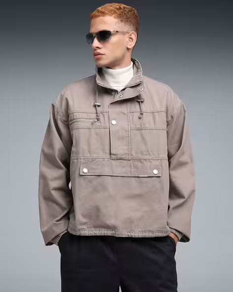 Puma Men X Represent Half-Zip Rain Jacket AJIO sale