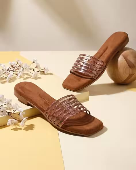Fyre Rose Women Regular Flat Sandals AJIO sale