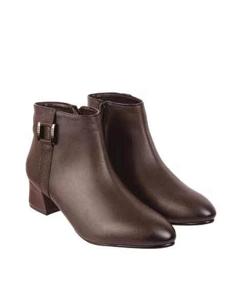 Mochi Women Ankle-Length Boots with Zip Closure AJIO sale