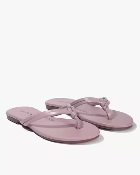 YOUSTA Women Thong-Strap Flat Sandals AJIO sale
