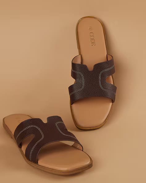 CODE by lifestyle Women Slip-On Square-Toe Flat Sandals AJIO sale