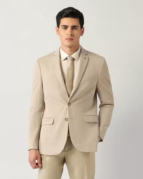 ARROW Men Slim Fit Notched Lapel Blazer AJIO sale