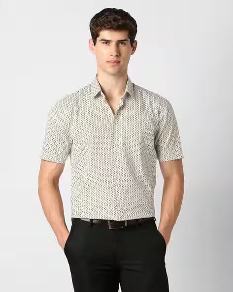 PETER ENGLAND Men Printed Nuvo Fit Half-Sleeve Formal Shirt AJIO sale
