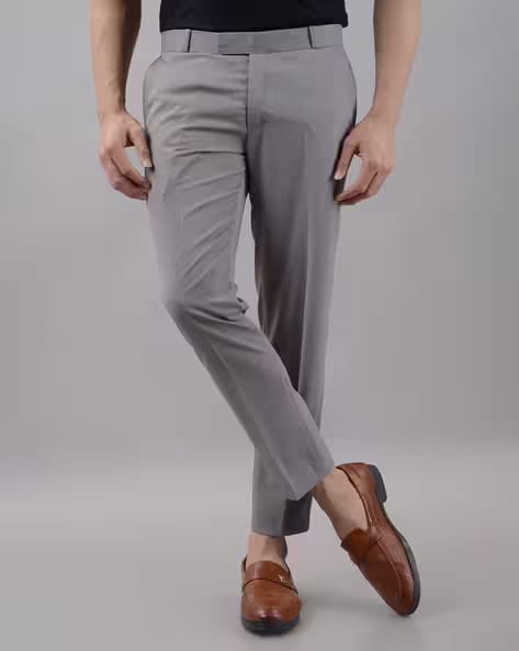 Alpha Tribe Men Mid Rise Slim Fit Trousers AJIO sale