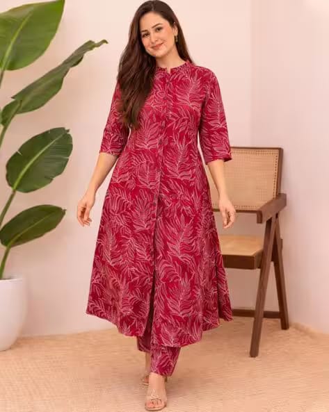 TEXSTILE Women Printed 2-Piece Straight Kurta Set AJIO sale