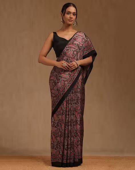 SOCH Women Paisley Print Saree with Contrast Border AJIO sale