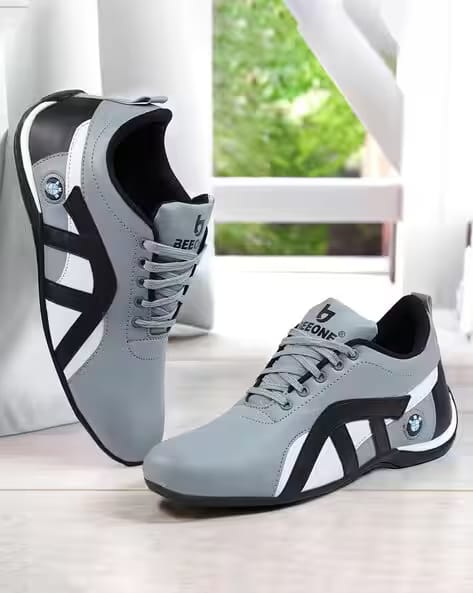 BEEONE Men Round-Toe Casual Shoes with Lace Fastening AJIO sale