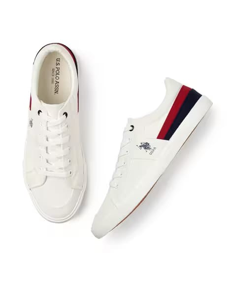 U.S. Polo Assn. Men Low-Top Sneakers with Lace Fastening AJIO sale