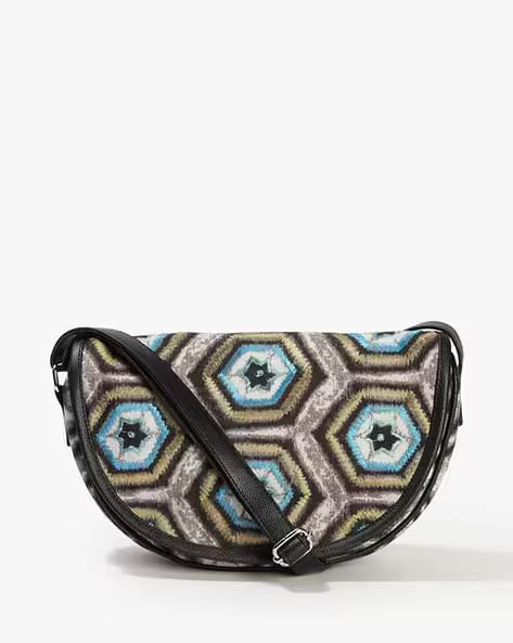 AVAASA Women Geometric Print Sling Bag AJIO sale