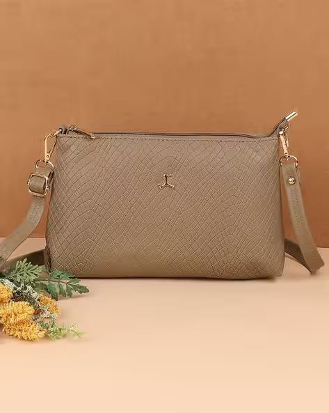 Mochi Women Croc-Embossed Sling Bag with Detachable Strap AJIO sale