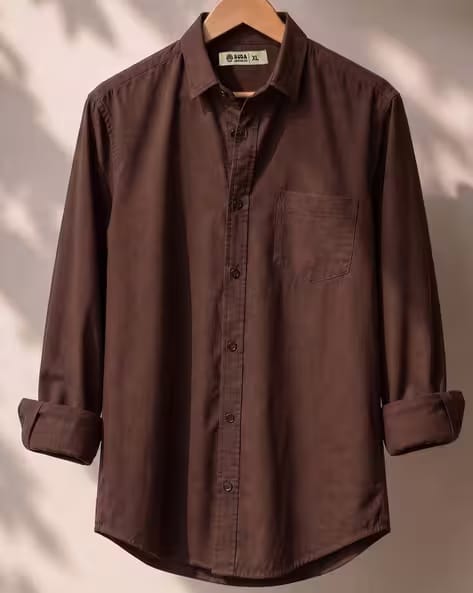 Buda Jeans Co Men Regular Fit Shirt with Patch Pocket AJIO sale