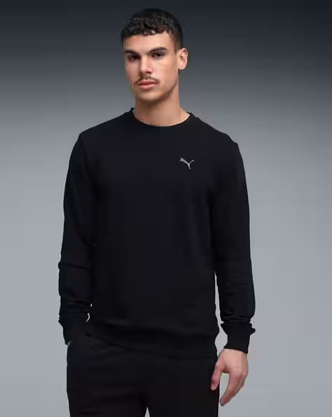 Puma Essentials Puma Logo Men's Regular Fit Crew Sweatshirt AJIO sale