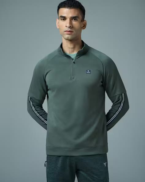 TECHNOSPORT Men Slim Fit Sweatshirt AJIO sale