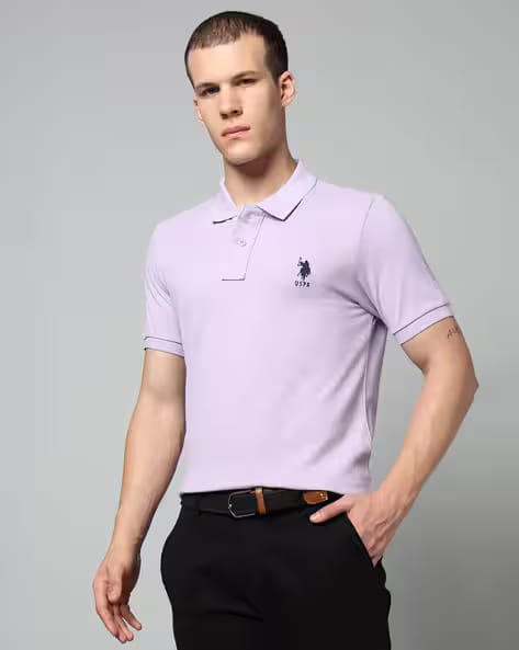 U.S. Polo Assn. Polo T-shirt with Embroidered Logo AJIO sale