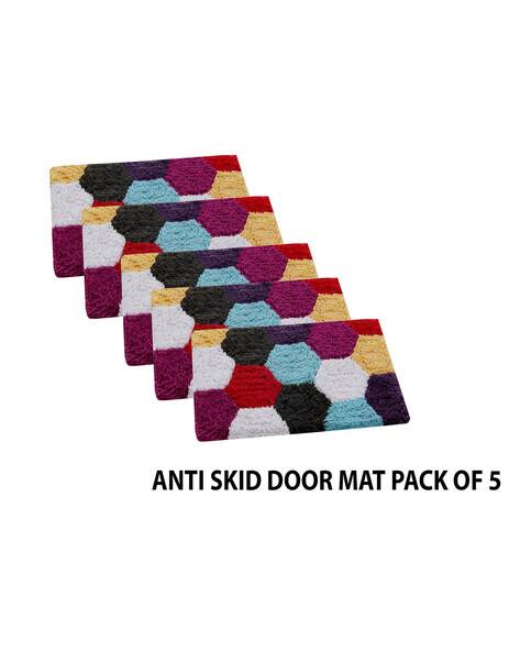 AAZEEM Set of 5 Anti Skid Cotton Door Mat 16