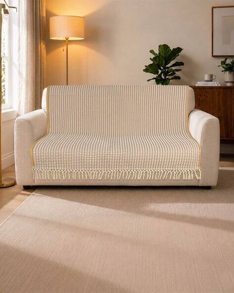 Saral Home Woven 2-Seater Sofa Cover 55