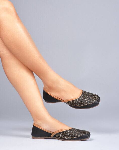 JM LOOKS Women Juttis with Synthetic Upper AJIO sale