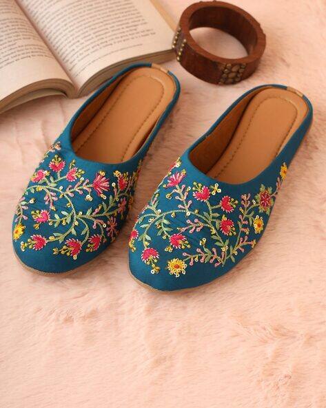 Acai Women Floral Embroidered Juttis AJIO sale
