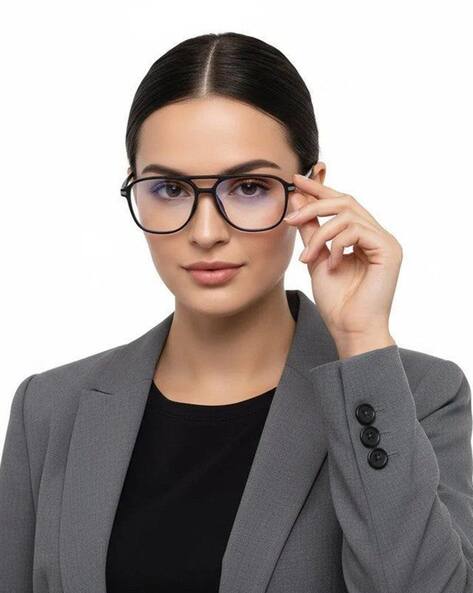 HASHTAG EYEWEAR Women Square-Shaped Full-Rim Frames - NEKCC-1160022-BLK AJIO sale