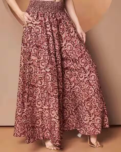 ZWERLON X AG Women Floral Print Flared Palazzos AJIO sale