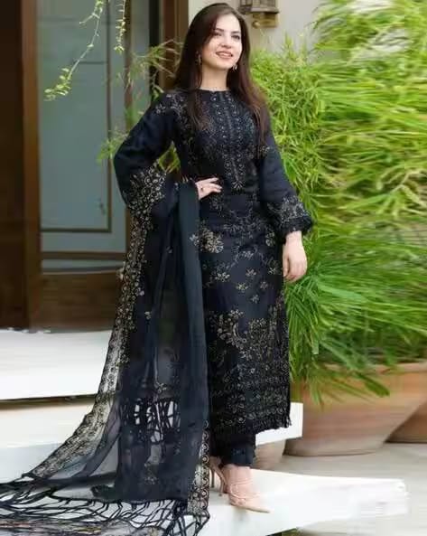 Rozland Women Embellished Anarkali Kurta Set AJIO sale