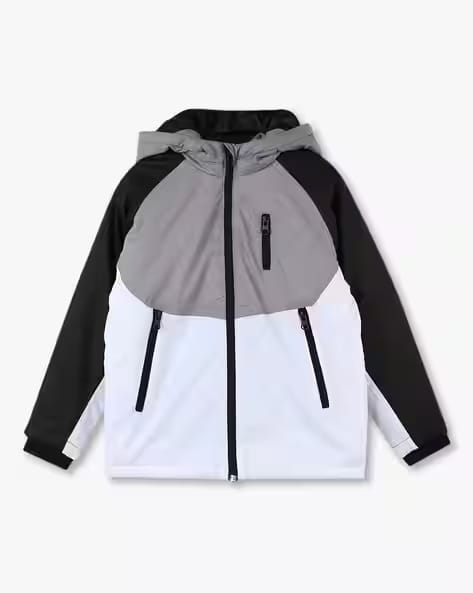KB TEAM SPIRIT Boys Colourblock Hooded Jacket AJIO sale