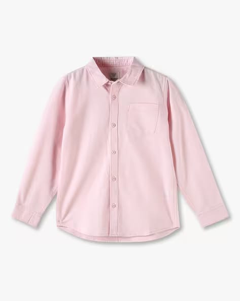 KB TEAM SPIRIT Boys Yarndye Oxford Tailored Fit Shirt AJIO sale
