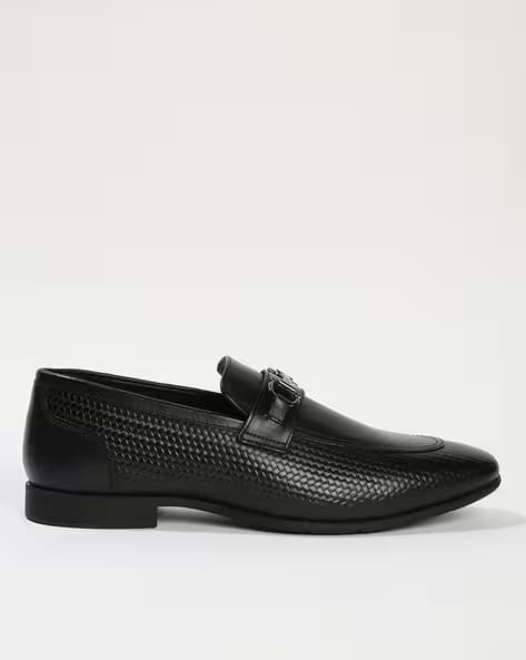 SCHUMANN PREMIUM Men Metal Accent Low-Top Slip-On Loafers AJIO sale