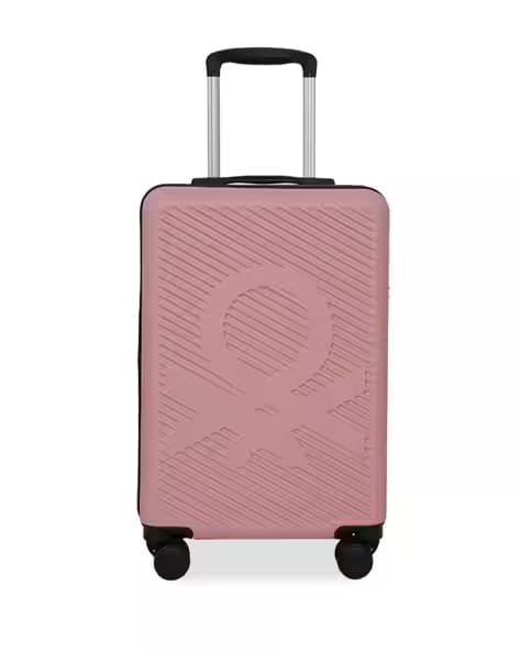 UNITED COLORS OF BENETTON Unisex Glide Pink Hard Polycarbonate Trolley Bag AJIO sale