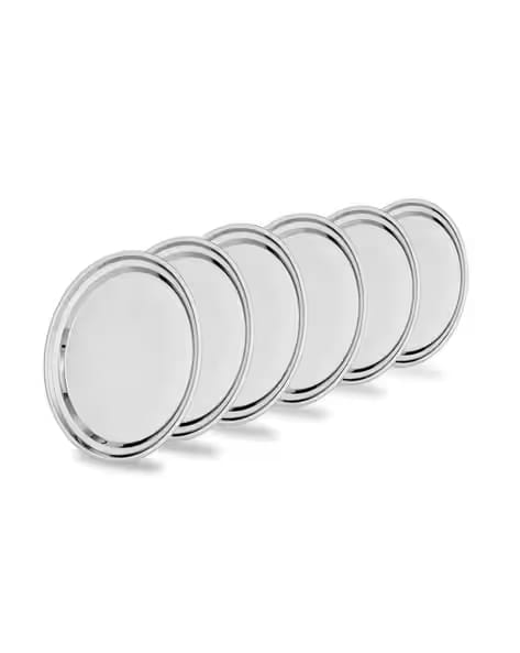 Wonderchef Set of 6 Stainless Steel Plates AJIO sale