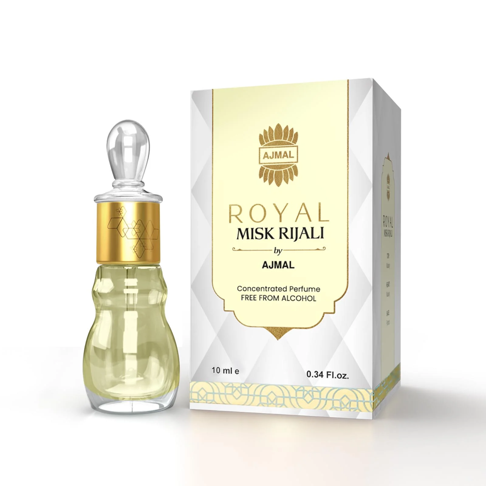 ROYAL-MISK-RIJALI Non-Alcoholic Attar 10ML for Men & Women Ajmal sale