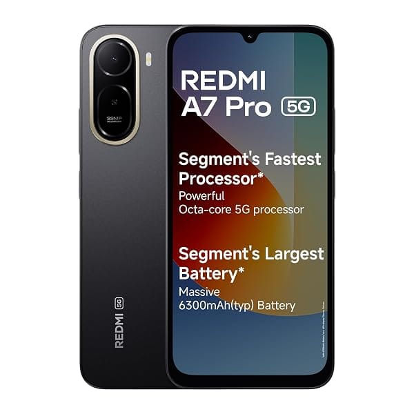REDMI A7 Pro 5G (Black, 4GB RAM, 64GB Storage) Amazon sale