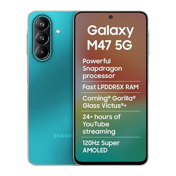 Samsung Galaxy M47 5G (Blaze Blue, 6GB RAM, 128GB Storage) Amazon sale