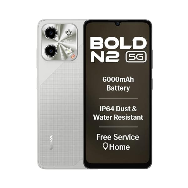 Lava Bold N2 5G (Regal Gold, 4GB RAM, 64GB Storage) Amazon sale