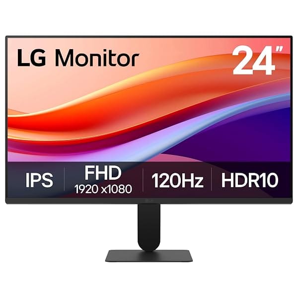 LG 24U411A-B 24-inch Full HD (1920 x 1080) IPS Computer Monitor, 120Hz, HDR10, Reader Mode Amazon sale