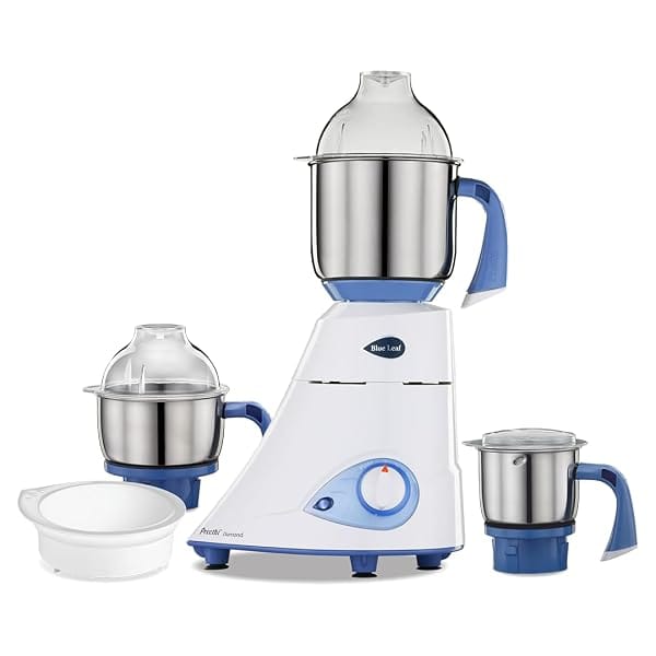 Preethi Diamond 750 Watts Mixer Grinder, 3 Jars (Stainless Steel) + Flexi Lid, Perfect Gri Amazon sale