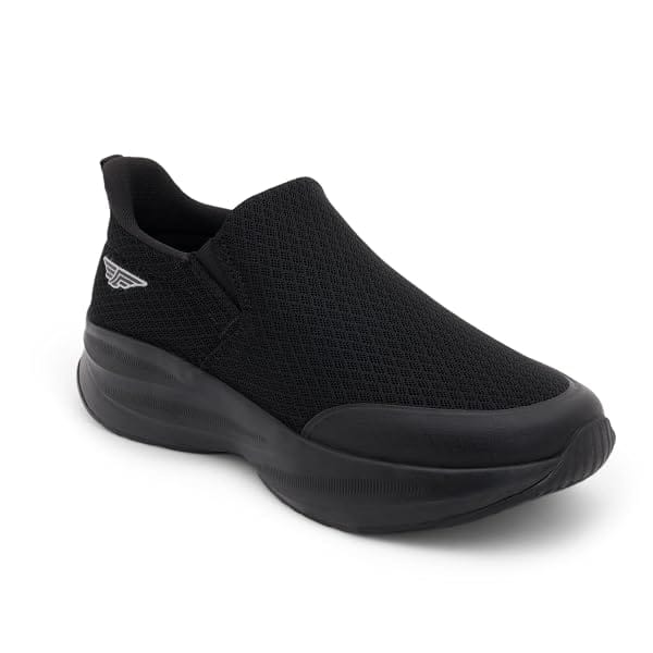 Red Tape Women’s Black Walking Slip-On Shoes | Lightweight Mesh Walking Shoes | Black | 6 UK Amazon sale