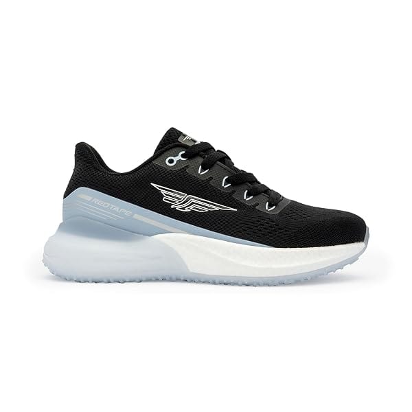Red Tape Women's Sport Shoes Black Blue Mesh Round Toe Lace-Up Amazon sale