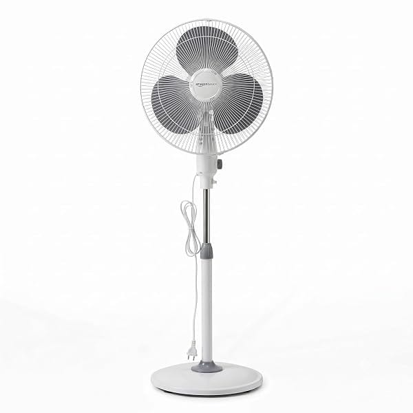 amazon basics 16-Inch Pedestal Fan | Tilting Head | 1400 RPM | Silent Operation| 400mm Swe Amazon sale