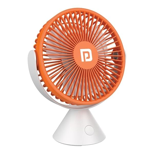 Portronics Aero Breeze Portable table Fan 178mm, USB Rechargeable Fan, 3 Speed Airflow, Ba Amazon sale