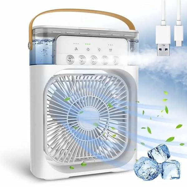 TEKCOOL Mini Cooler for Room Cooling AC Portable Mini Fan Artic Cooler with 7 Colors LED L Amazon sale