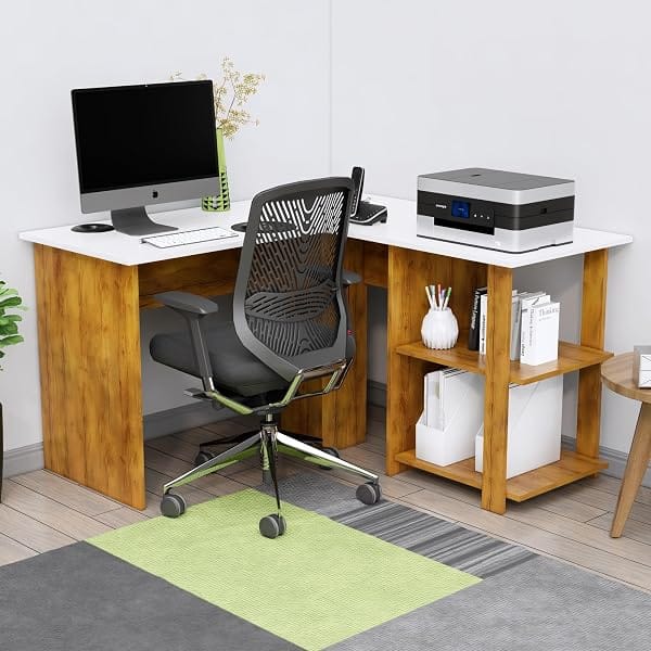 Bniture Wooden Study Table for Home | Engineered Wood Study Table with Shelf Storage | L S Amazon sale