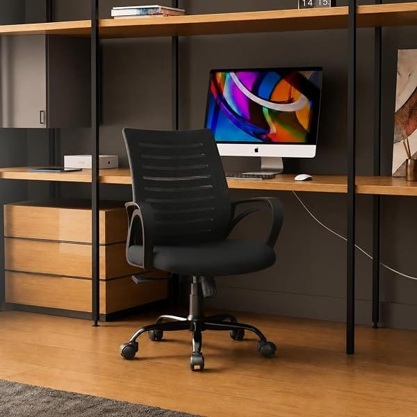 CELLBELL Desire C104 Mesh Mid Back Chair | Ergonomic Office, Study, Revolving, Computer Ch Amazon sale