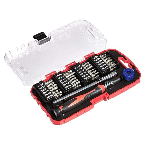 AmazonBasics 51-Piece Precision Screwdriver Bit Set, 17.1 x 9.7 x 2.8 cm Amazon sale