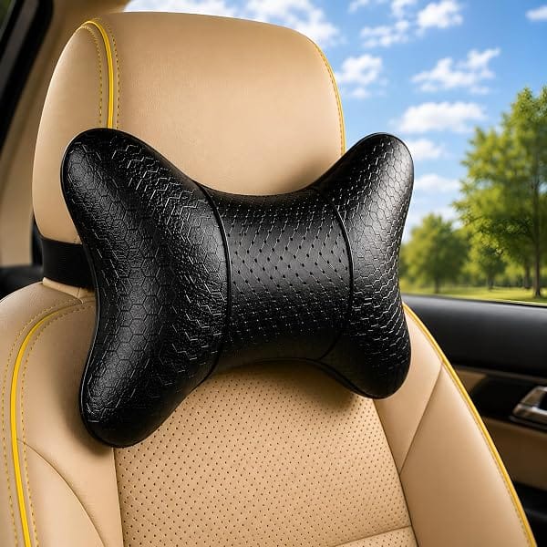 Adroitz Car Neck Rest Pillow Set of 2 | Ergonomic Headrest Cushion for Car Seat | Neck & C Amazon sale